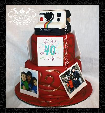 Polaroid Camera 40th birthday - Cake by Occasional Cakes