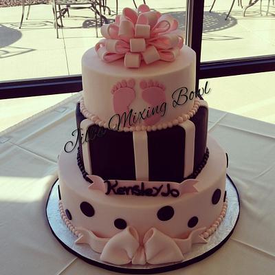 Pink Baby Shower Cake - Cake by JMixingBowl