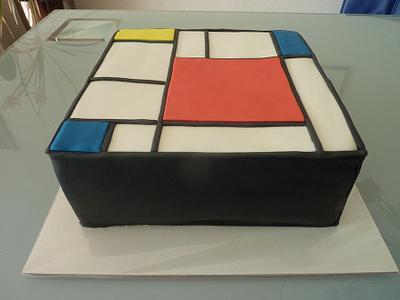 Mondrian - Cake by Cakesue