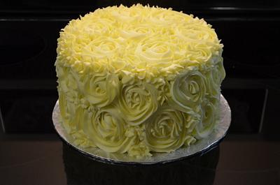 Lemon Almond Rosette Cake - Cake by Hello, Sugar!