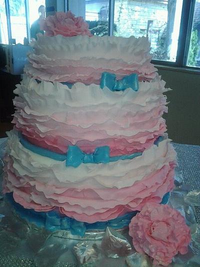 pink ruffles - Cake by sully
