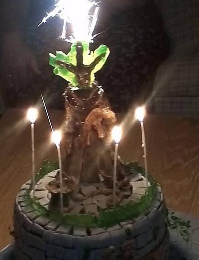League of Legent, Thresh - Cake by Miavour's Bees Custom Cakes