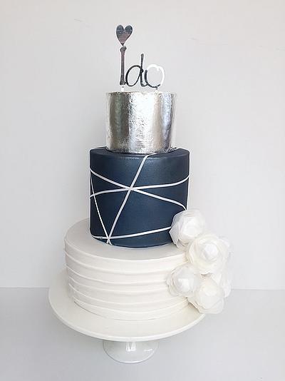 Handsome Wedding Cake - Cake by Creative Cakes by Sharon