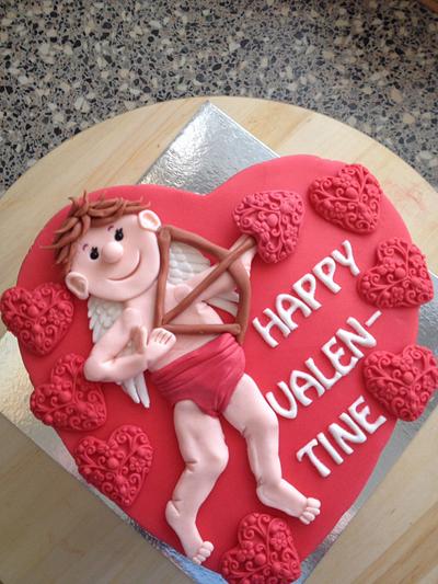 Valentine cupid cake - Cake by Cake Garden 