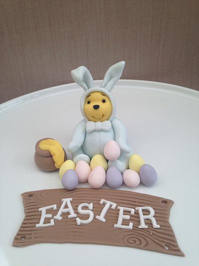 Pooh bear Easter topper! - Cake by LittlesugarB