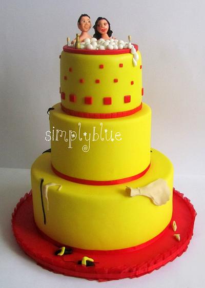Wedding cake jacuzzi - Cake by simplyblue