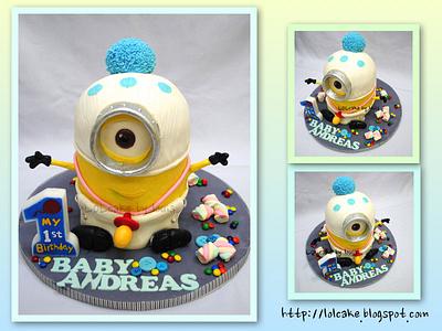 Baby Minion  - Cake by Louis Ng