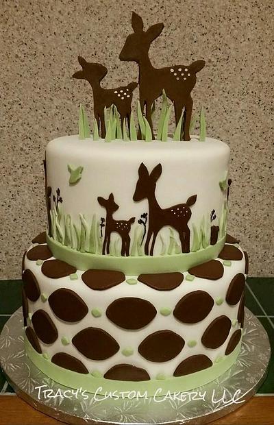 Willow Organic Baby Shower Cake - Cake by Tracy's Custom Cakery LLC