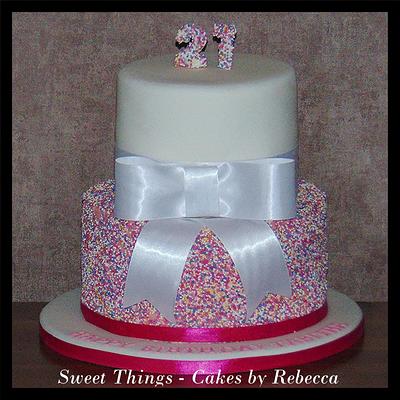 sprinkles cake - Cake by Sweet Things - Cakes by Rebecca