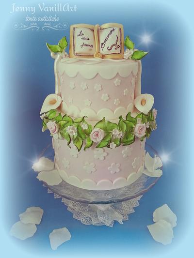 Torta ,comunione - Cake by jennyvanillart