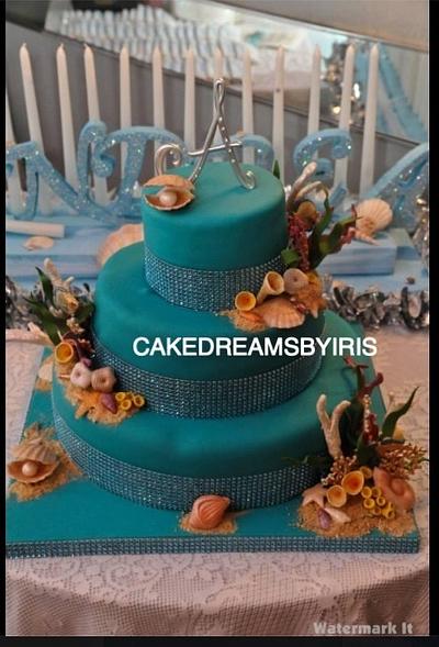 Sweet sixteen birthday cake under the sea theme - Cake by Iris Rezoagli