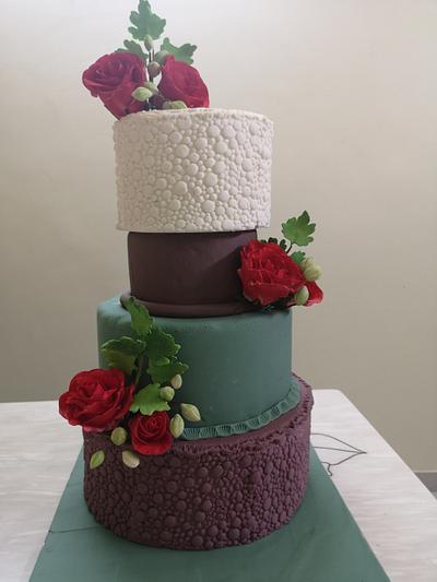 Wedding Cake - Cake by JudeCreations