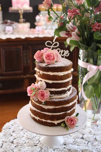 Beautiful Rustic Cake - Cake by sandyscakes