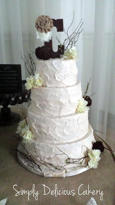 Rustic Buttercream - Cake by Simply Delicious Cakery