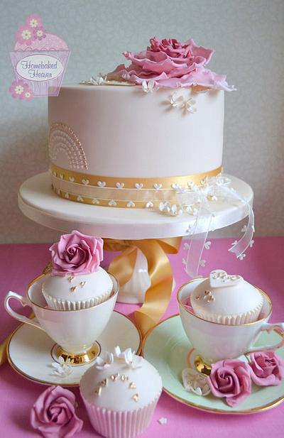Golden Wedding  - Cake by Amanda Earl Cake Design