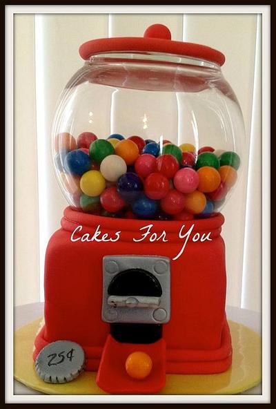 Gumball Machine Cake - Cake by Migdalia Nieves