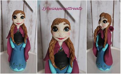 Frozen Anna cake topper - Cake by Sylwia