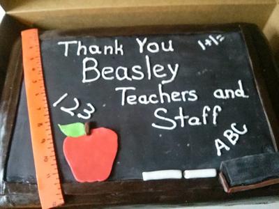 Beasley Teacher and Staff Appreciation - Cake by ChandlersHomeBakery