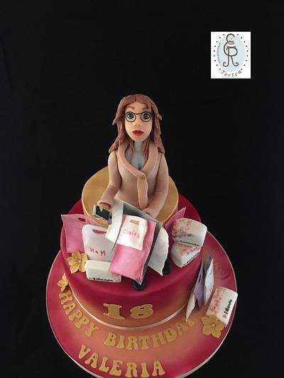18 Birthday of a Shoppingqueen - Cake by ER Torten