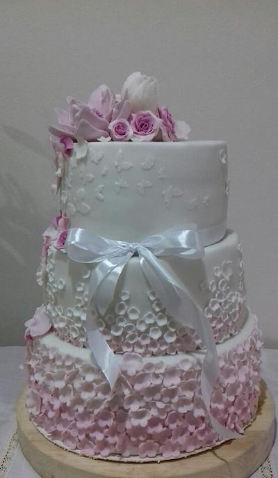 Wedding.. - Cake by Ellyys