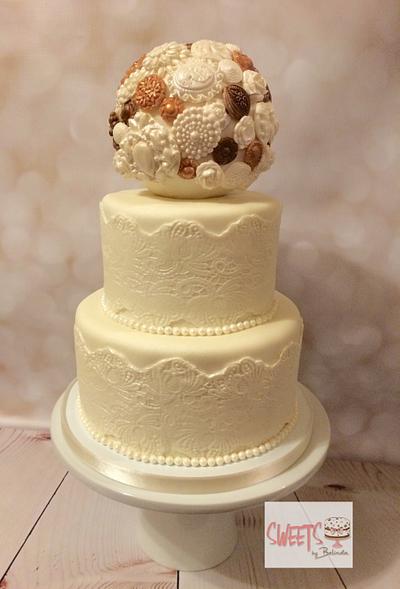 Vintage wedding - Cake by SweetsByBelinda