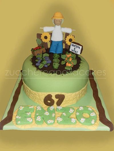 garden cake - Cake by Sara Luvarà - Zucchero a Palla Cakes