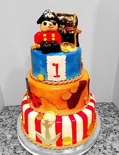 Pirate Birthday and Smash Cake - Cake by Teresa Markarian
