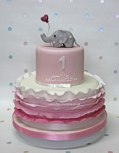 Elephant and balloon cake - Cake by Cakes by Christine
