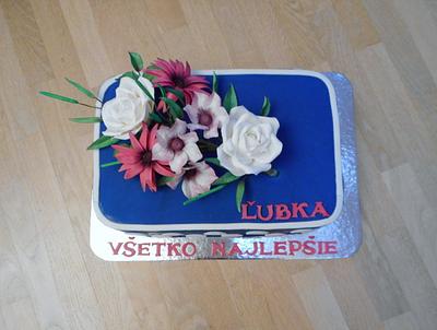 cake with sugar flowers - Cake by Janka