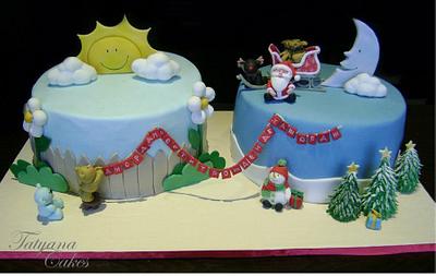 Cake for twins - Cake by Tatyana Cakes