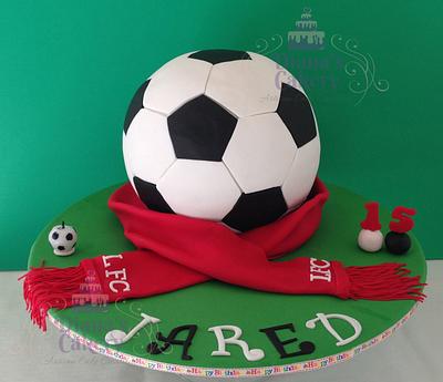 Soccer Ball cake - Cake by Diana's Cakery