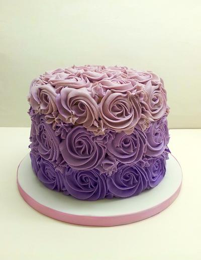 Purple Ombre  - Cake by Sarah Poole