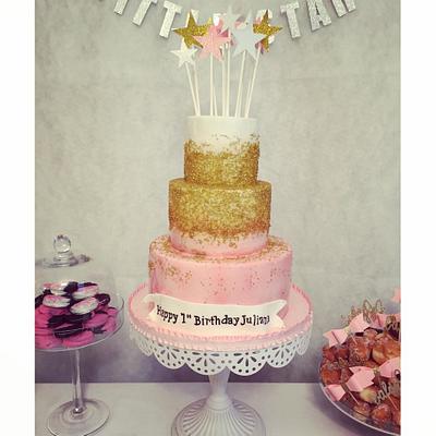 Twinkle Twinkle 1st Birthday - Cake by Simply Delicious Cakery