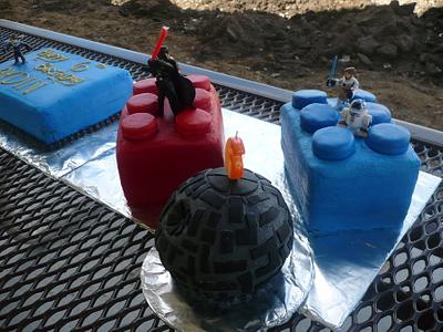 My son's Lego Star Wars Cake - Cake by Ashley