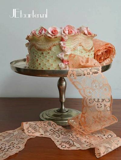 small wedding cake  - Cake by Judith-JEtaarten