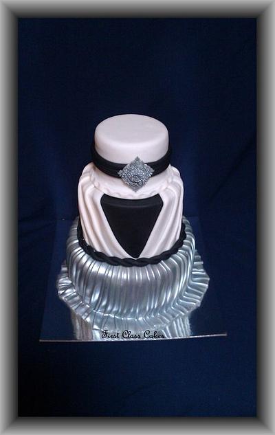 Pleated Dress Cake - Cake by First Class Cakes