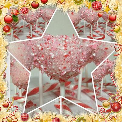 Christmas cake pops - Cake by CakesbyCorrina