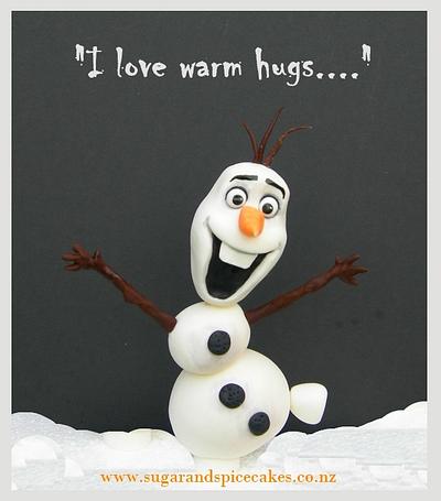 Olaf - "I love warm hugs...." - Cake by Mel_SugarandSpiceCakes