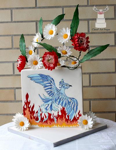 Reborn From The Ashes - World Cancer Day Sugarflowers and Cakes in Bloom Collaboration - Cake by Cláud' Art Sugar