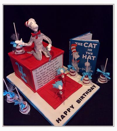 Cat in the Hat Thing 1 and Thing 2 - Cake by Jenny Kennedy Jenny's Haute Cakes