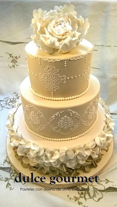 Wedding cake! - Cake by Silvia Caballero