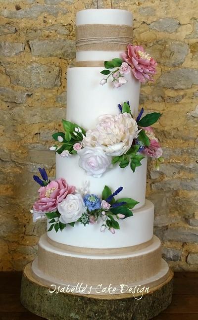 Rustic Wedding Cake - Cake by The Rosehip Bakery