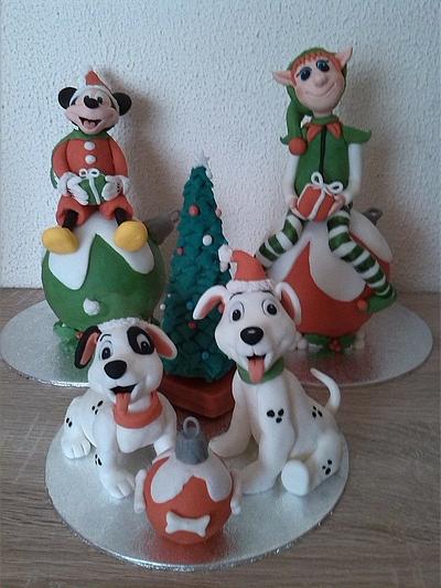 christmas toppers - Cake by Petra