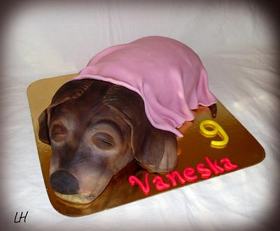 Baby  dachshund - Cake by LH decor