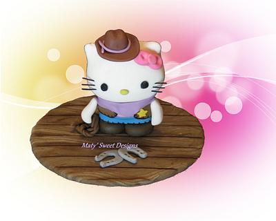 Hello Kitty Cowgirl - Cake by Maty Sweet's Designs