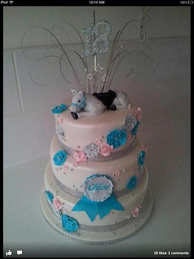 Girly and sparkly - Cake by Kimberly Fletcher