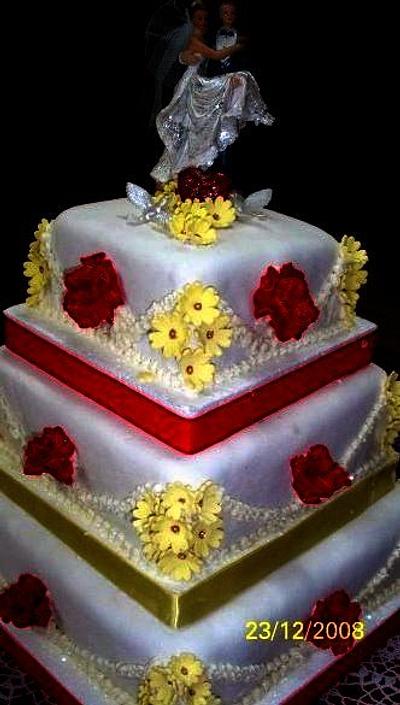wedding cake - Cake by Sally McDonald
