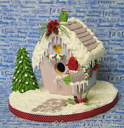 Gingerbread Birdhouse  - Cake by Suzanne Jackman
