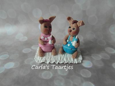 Easter twins - Cake by Carla 