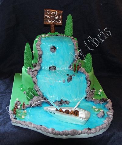 Outdoorsy Wedding Cake - Cake by Creative Cakes by Chris